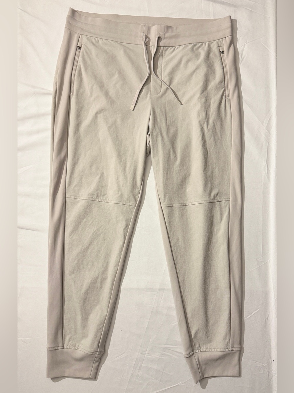 Athleta Headlands Hybrid Trek Jogger Pants 16 Beige Stretch Hiking Travel